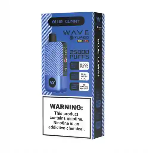 Vape Wave Turbo Blue Gummy 25.000 Puffs