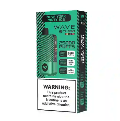 Vape Wave Turbo New York Minty Ice 25.000 Puffs