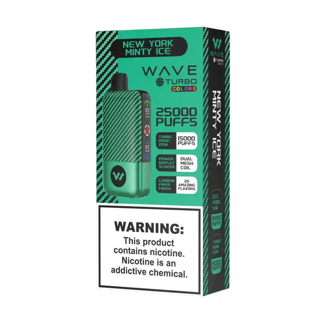 Vape Wave Turbo New York Minty Ice 25.000 Puffs