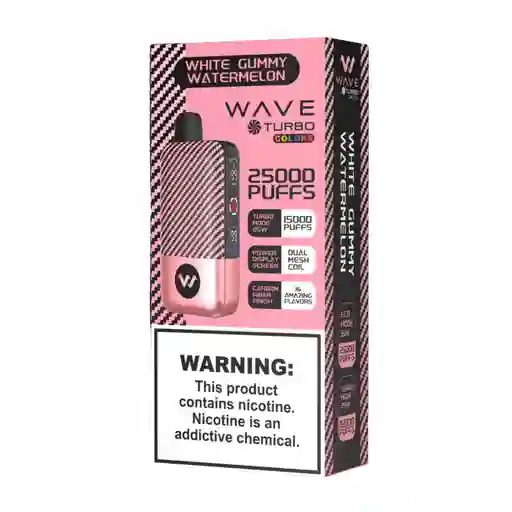 Vape Wave Turbo White Gummy Watermelon 25.000 Puffs