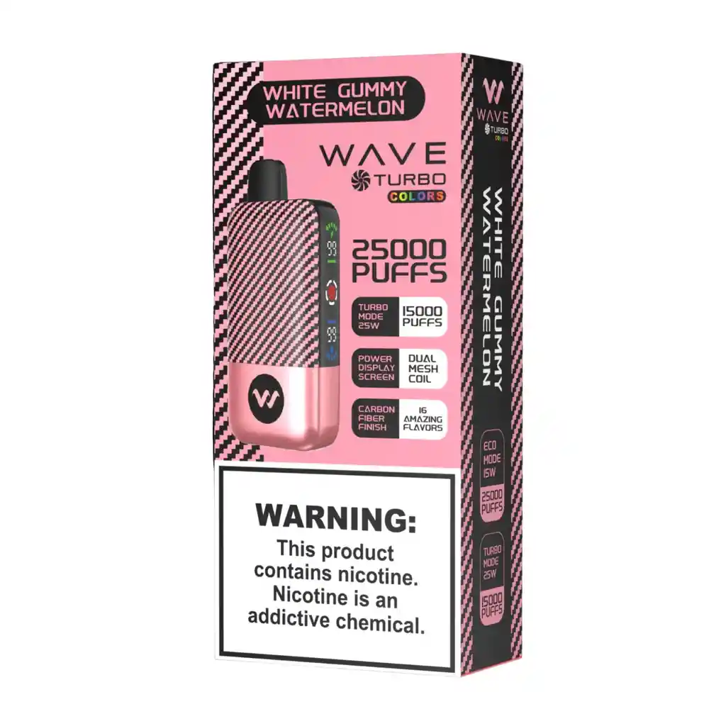 Vape Wave Turbo White Gummy Watermelon 25.000 Puffs