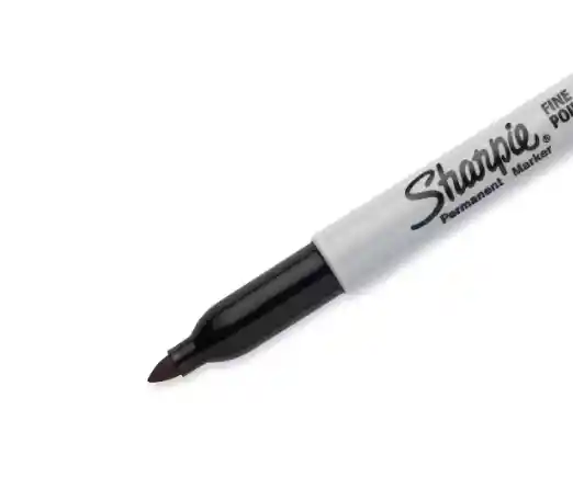 Marcador Permanente Fino Sharpie, Negro