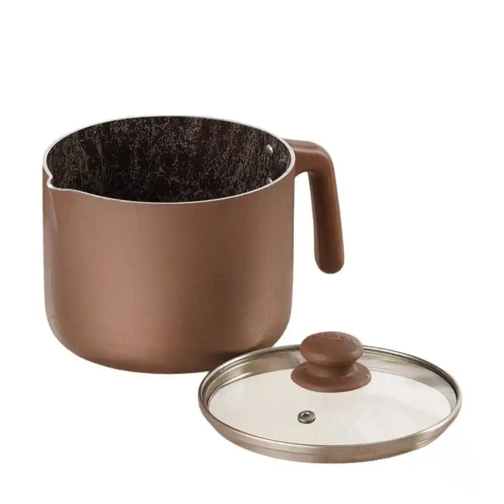 Jarro Lechero Universal Ambar 1.5 Litros Con Tapa De Vidrio