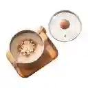 Jarro Lechero Universal Ambar 1.5 Litros Con Tapa De Vidrio