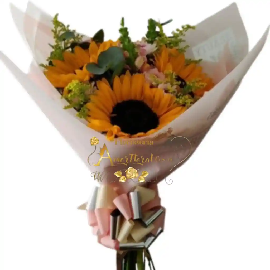 4 Girasoles Y Astromelias