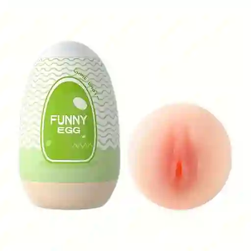 Huevo Masturbador Vagina Funny Egg Verde Lilo - Juguete Masculino