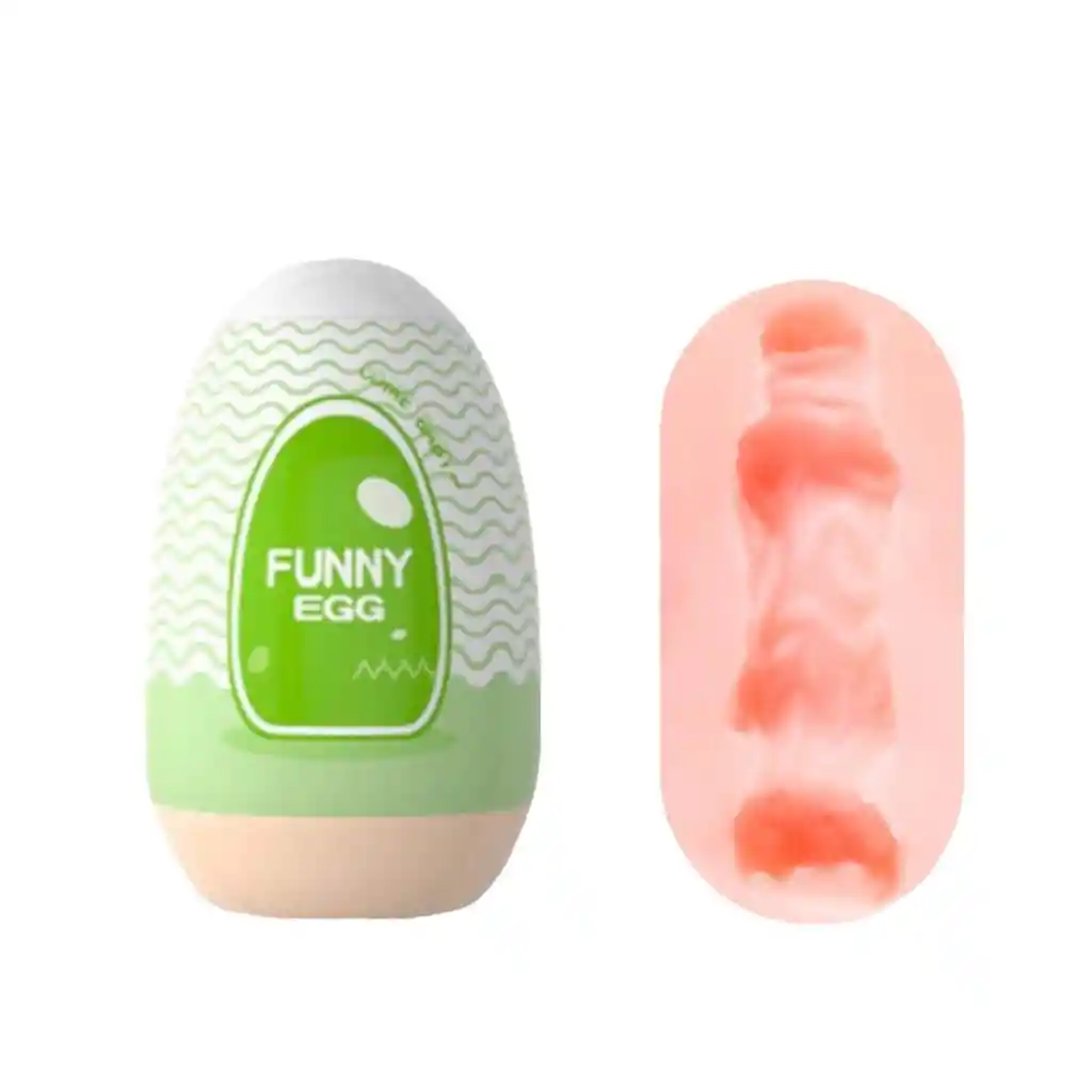 Huevo Masturbador Vagina Funny Egg Verde Lilo - Juguete Masculino