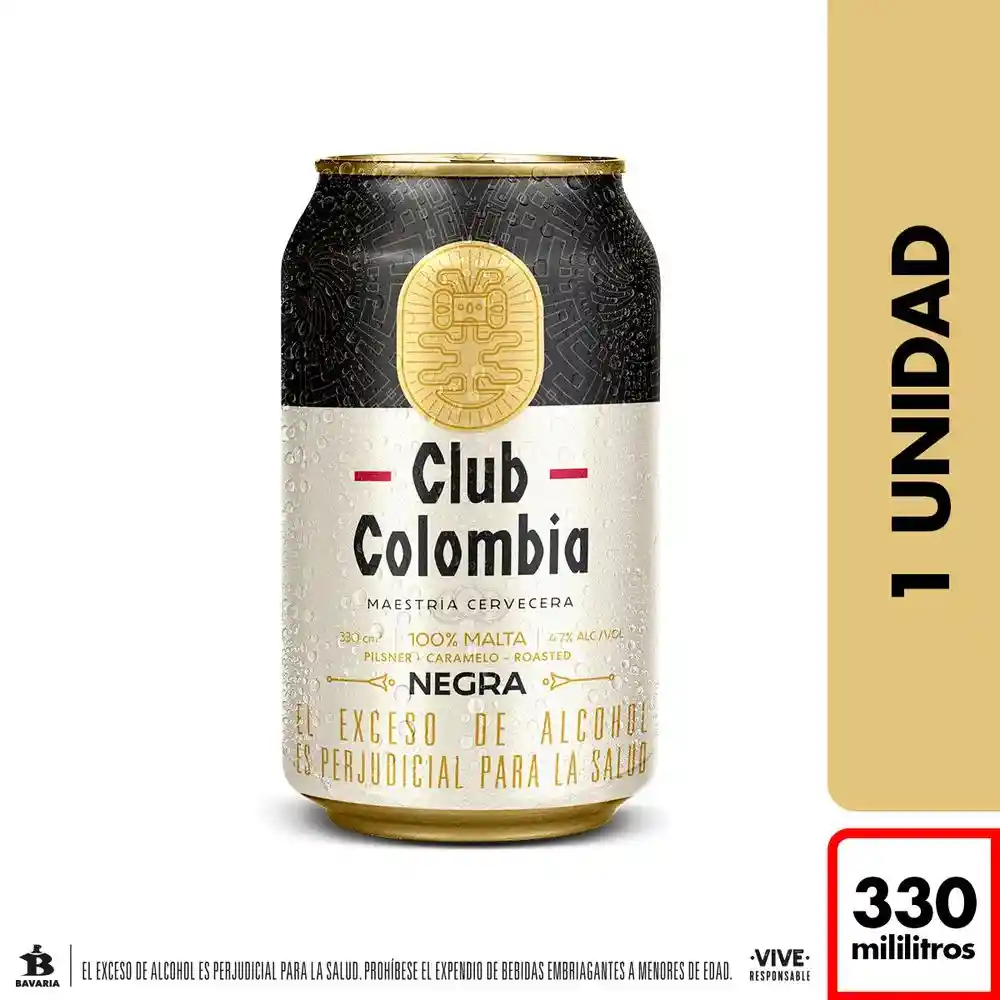 Cerveza Club Colombia Negra 330ml