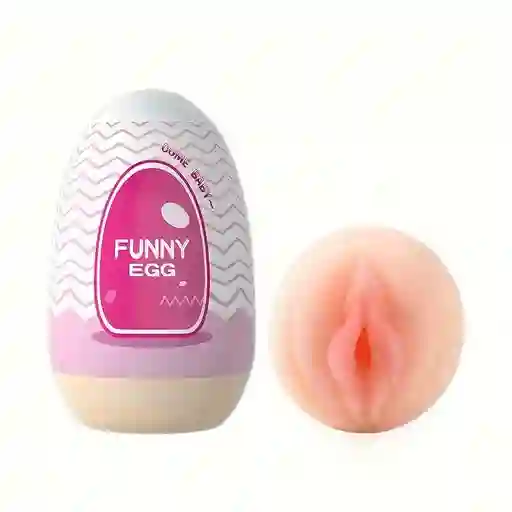 Huevo Masturbador Vagina Funny Egg Rosado Lilo - Juguete Masculino
