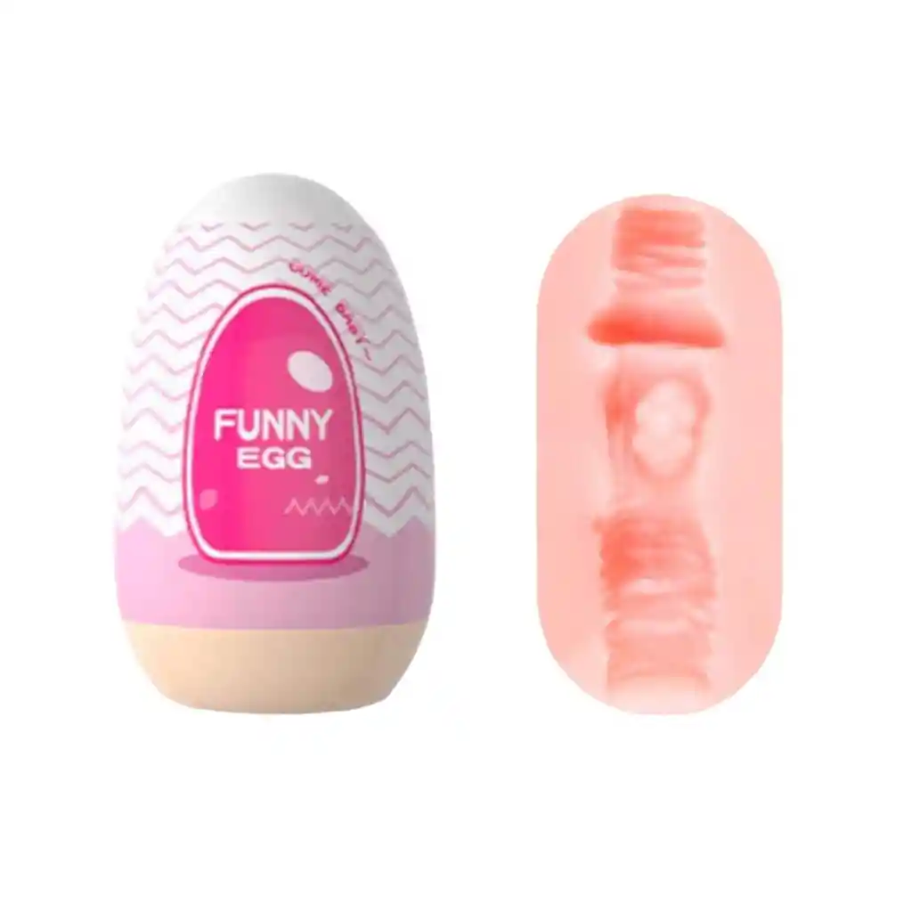 Huevo Masturbador Vagina Funny Egg Rosado Lilo - Juguete Masculino