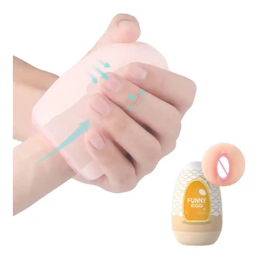 Huevo Masturbador Boca Funny Egg Azul Lilo - Juguete Masculino