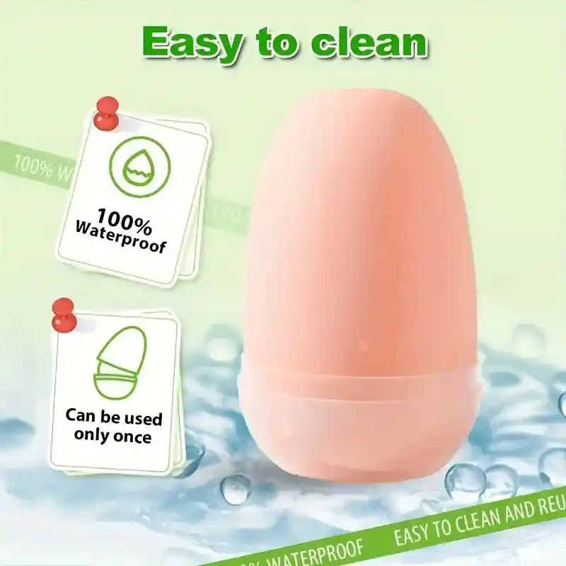 Huevo Masturbador Boca Funny Egg Azul Lilo - Juguete Masculino
