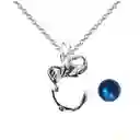 Collar Llamador De Angel Elefante Figura Cascabel + Estuche
