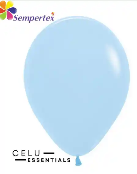 Globos Sempertex Bombas 50 Unidades Pastel Mate Azul