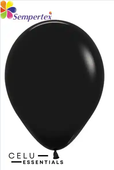 Globos Sempertex Bombas 50 Unidades Fashion Negro