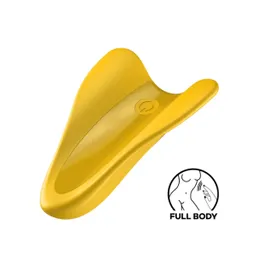 Satisfyer High Fly Amarillo Vibrador Para Dedo Recargable