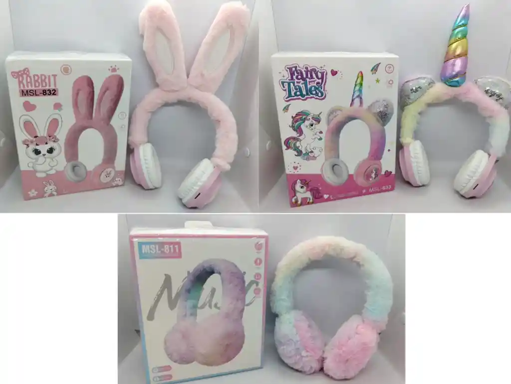 Audifonos Diadema Peluche