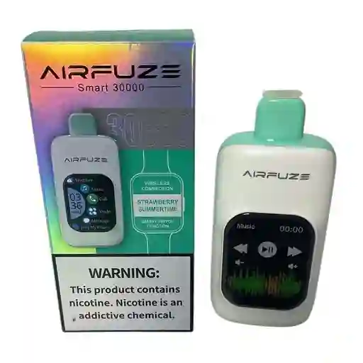 Vape Airfuze Fresa 30mil Puffs Vaper Vapper Vapeador Cigarrilo Electronico