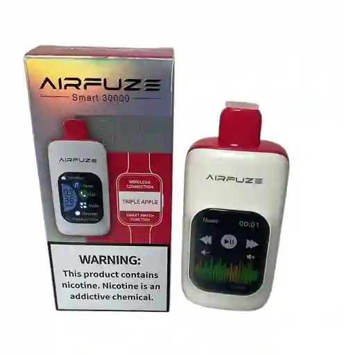 Vape Airfuze Manzana 30mil Puffs Vaper Vapper Vapeador Cigarrilo Electronico
