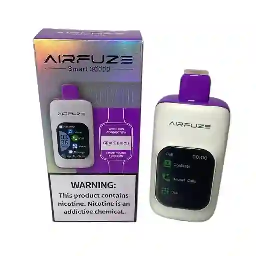 Vape Airfuze Uva 30mil Puffs Vaper Vapper Vapeador Cigarrilo Electronico
