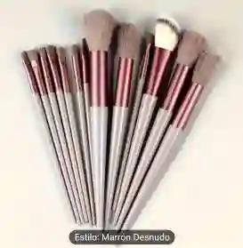 Juego De Brochas X 13 Unidades Color Marron