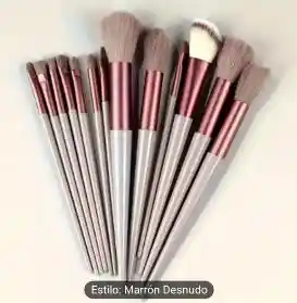 Juego De Brochas X 13 Unidades Color Marron