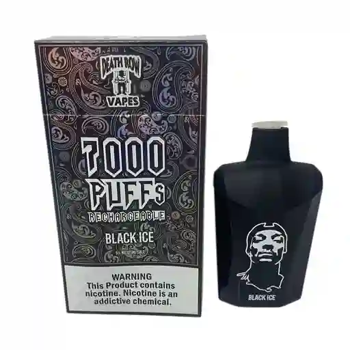 Vape 7000 Puff Death Row Black Ice Vape Vaper Vapper Vapeador Cigarro Electronico