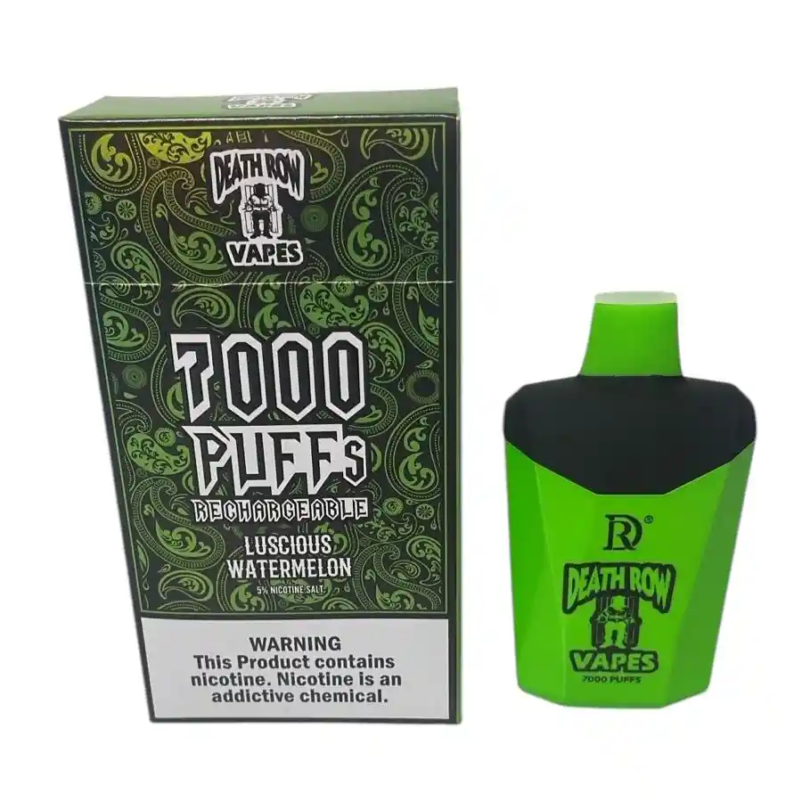 Vape 7000 Puff Death Row Sandia Vape Vaper Vapper Vapeador Cigarro Electronico
