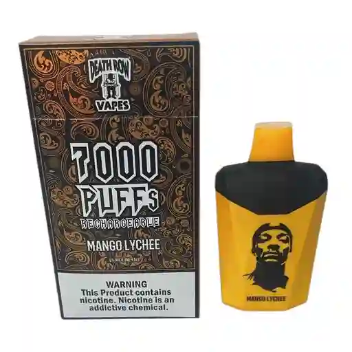Vape 7000 Puff Death Row Mango Vape Vaper Vapper Vapeador Cigarro Electronico