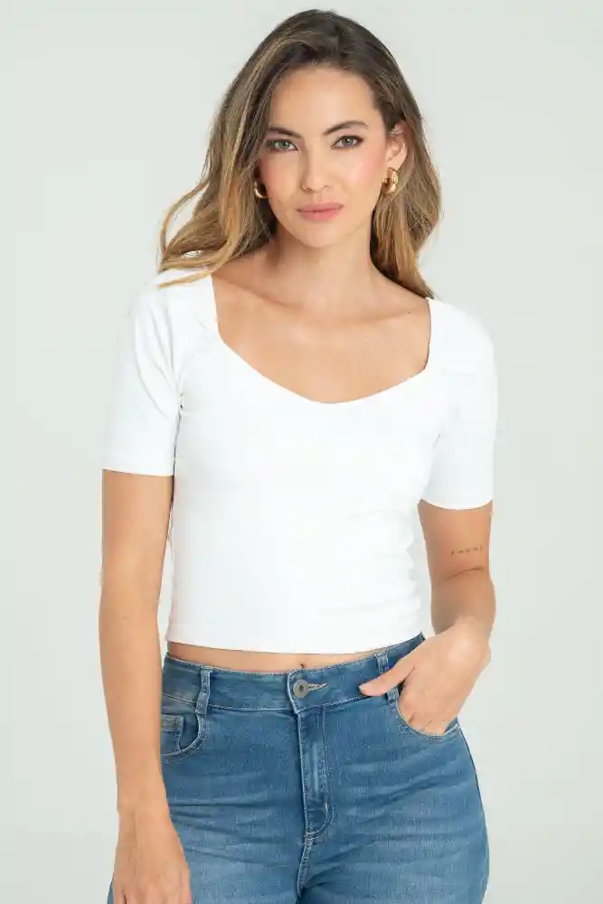 Blusa Ganni Color Blanco Crudo Talla L