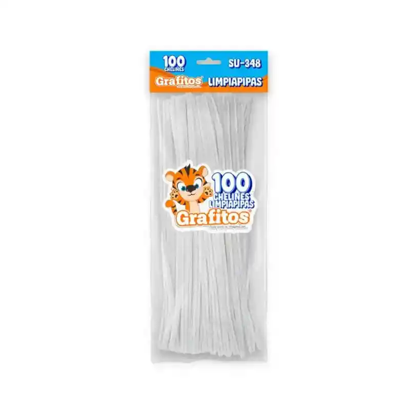 Cheline Limpiapipas Gamuzado Blanco Paquete X100