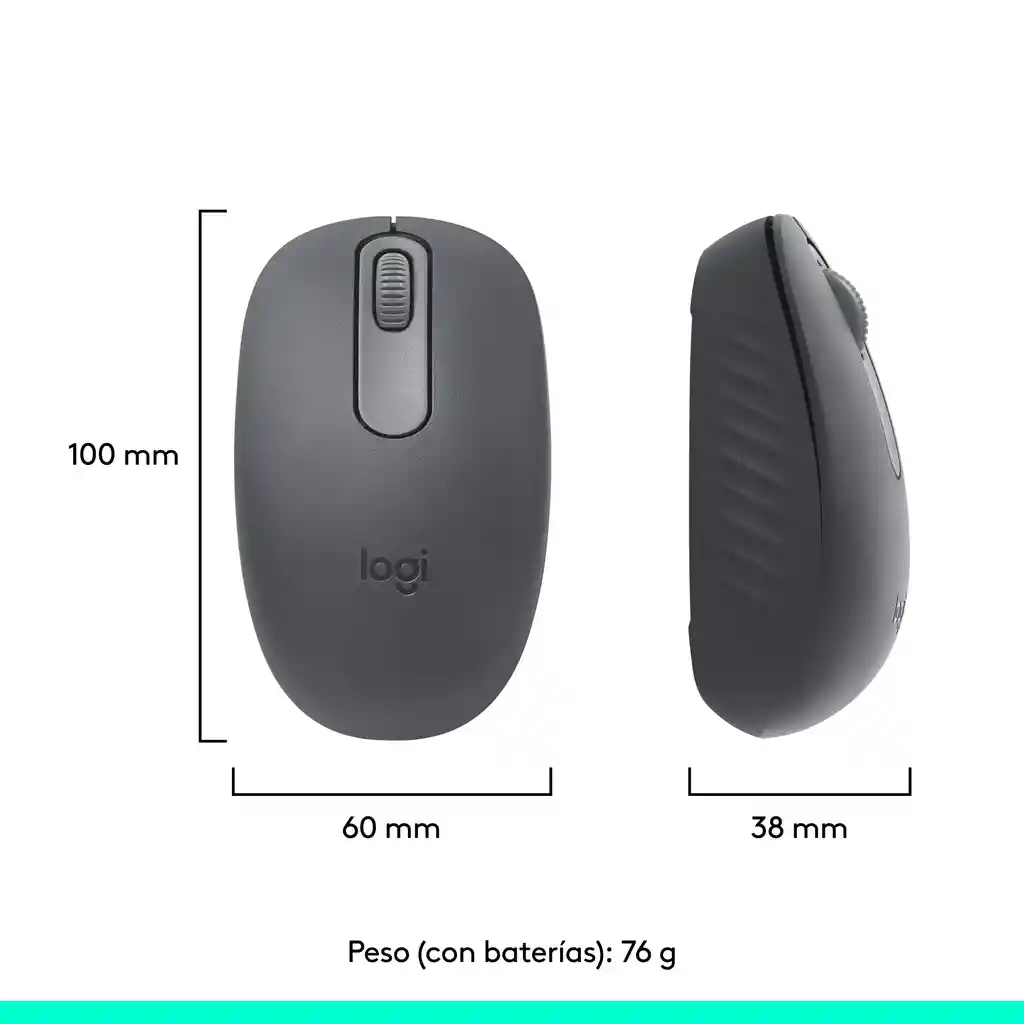 Mouse Bluetooth Inalámbrico Logitech M196 Grafito