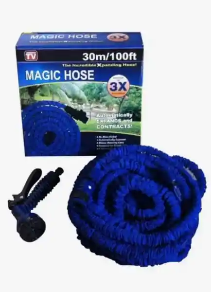 Manguera Magic Hose Expandible 30 Metros/50 Ft Lavado