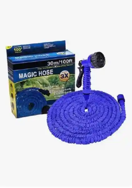 Manguera Magic Hose Expandible 30 Metros/50 Ft Lavado