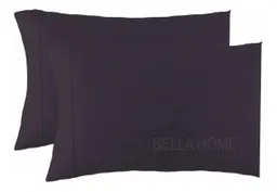 Fundas Para Almohada 50x70 Cm X 2 Unidades Negro Somos Fabricantes