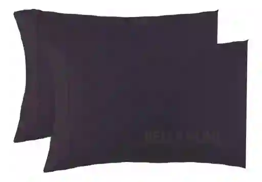 Fundas Para Almohada 50x70 Cm X 2 Unidades Negro Somos Fabricantes