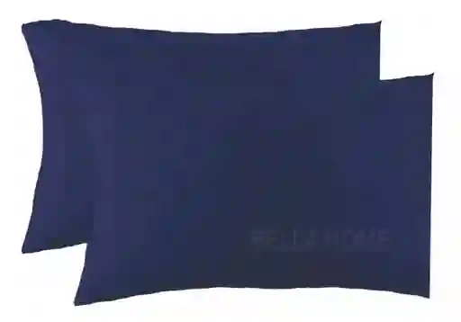 Fundas Para Almohada 50x70 Cm X 2 Unidades Azul Oscuro Somos Fabricantes