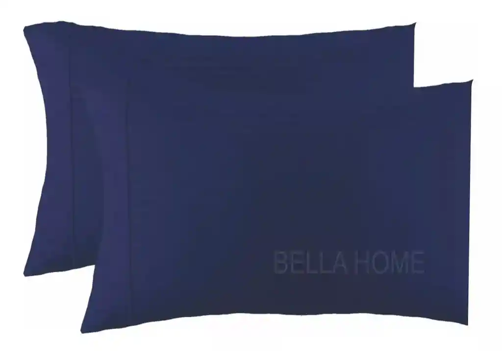 Fundas Para Almohada 50x70 Cm X 2 Unidades Azul Oscuro Somos Fabricantes