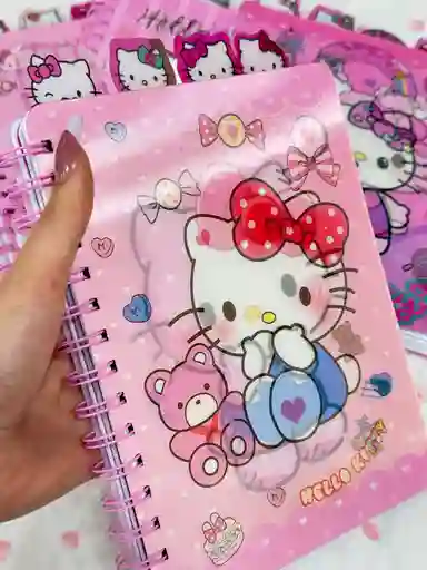 Cuaderno Cinco Materias Hello Kitty Moño