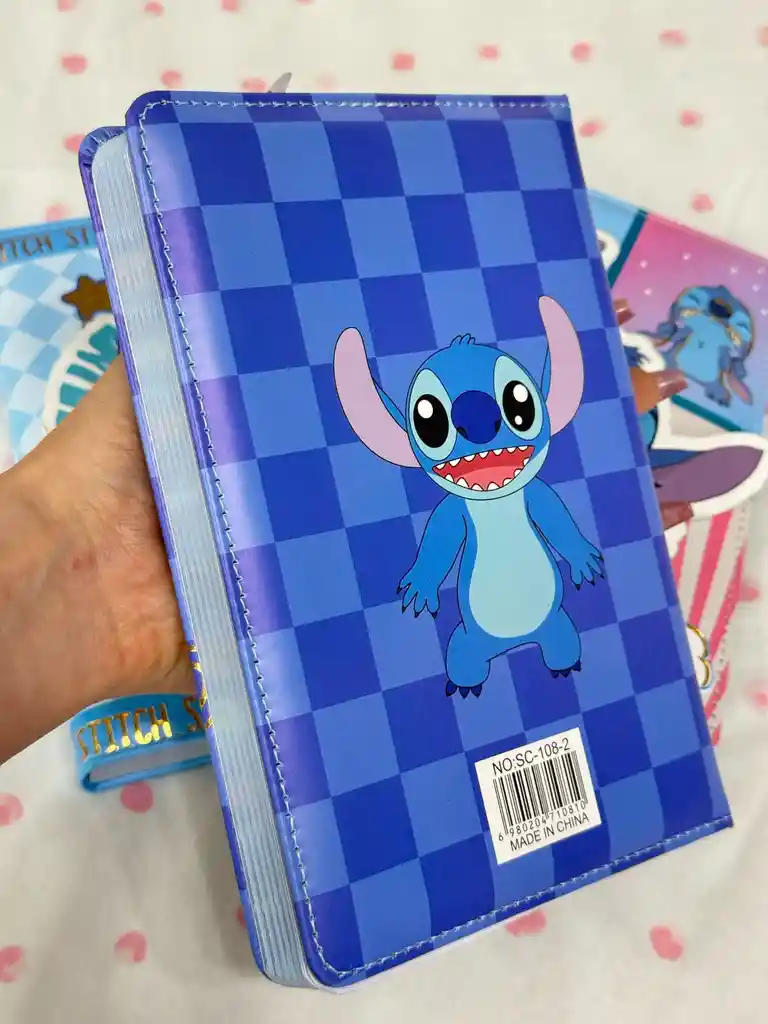 Libreta De Stitch Azul
