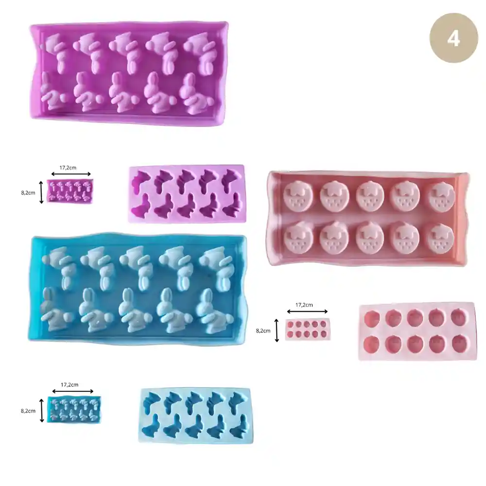 1 Molde De Silicona Para Chocolate O Gomitas