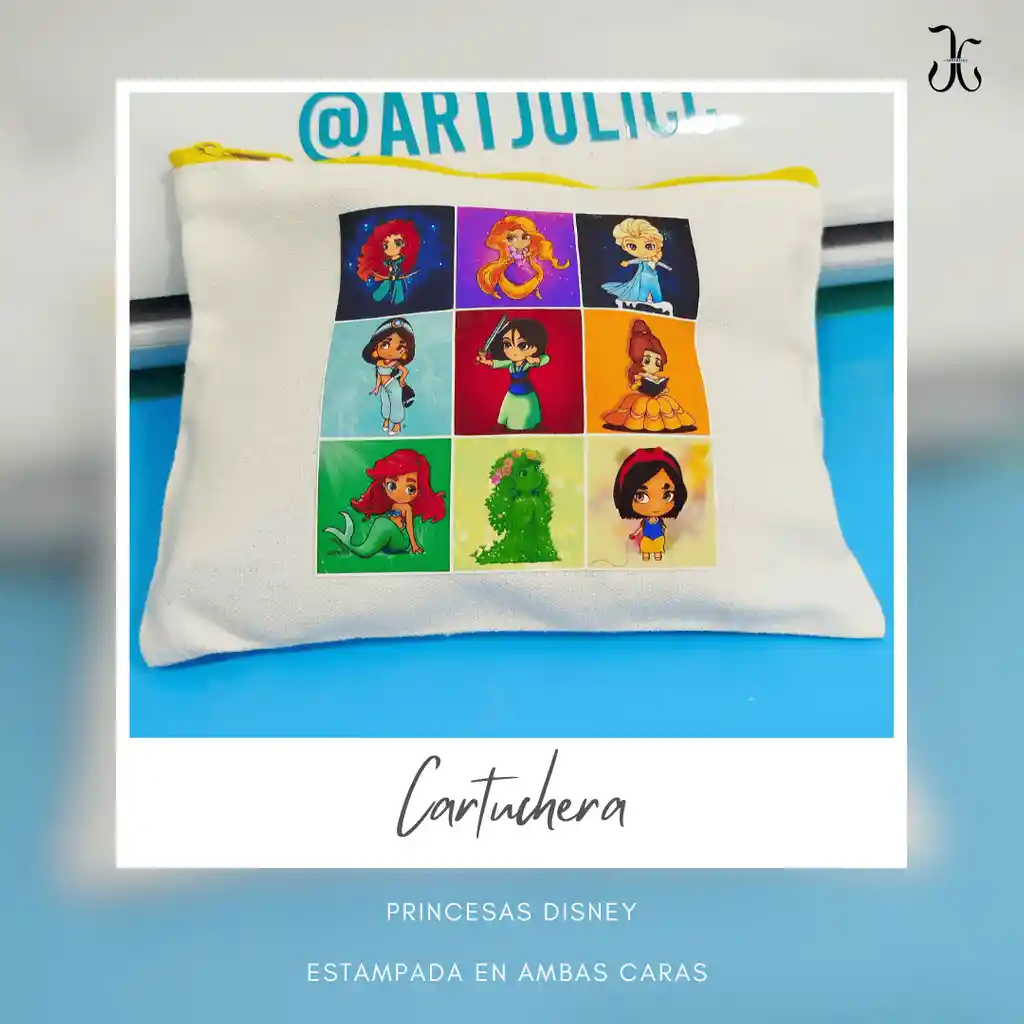 Cartuchera Princesas 18x 14 Cm