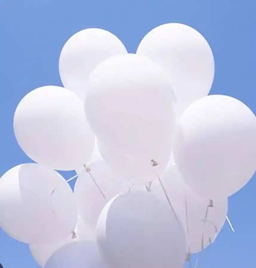 Globos Blancos Con Helio