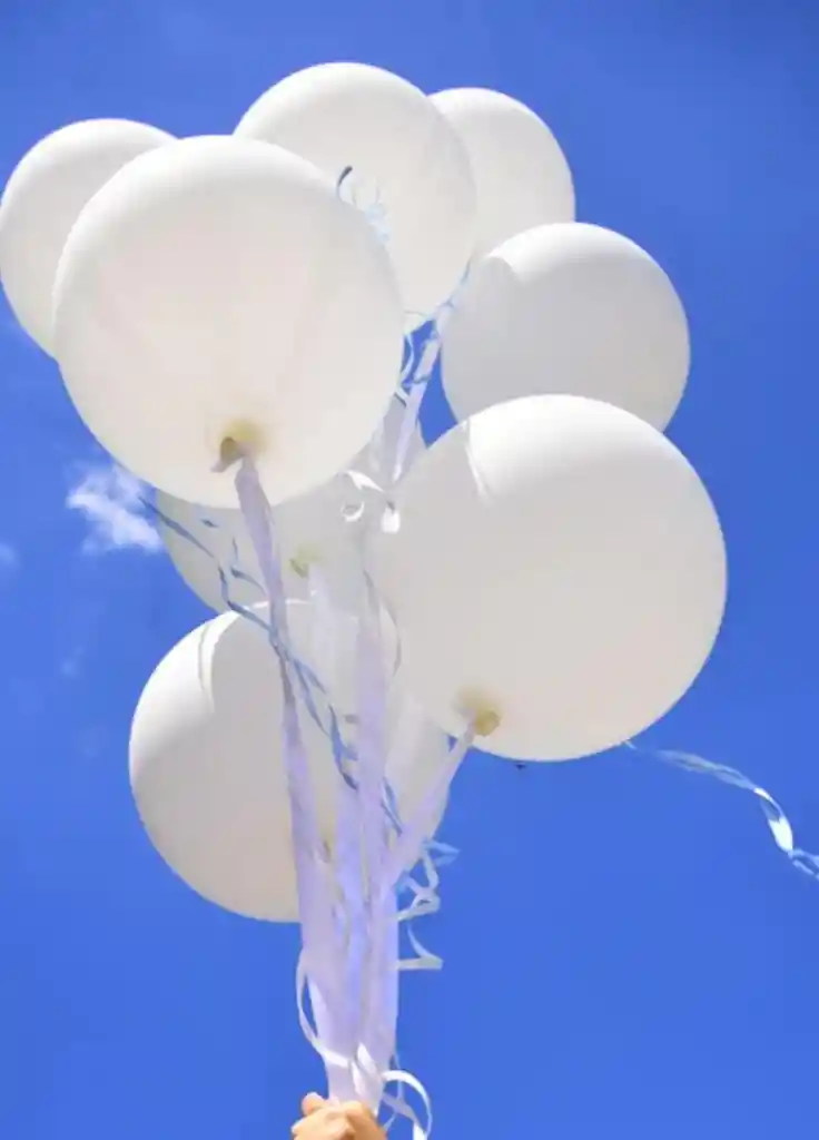 Globos Blancos Con Helio