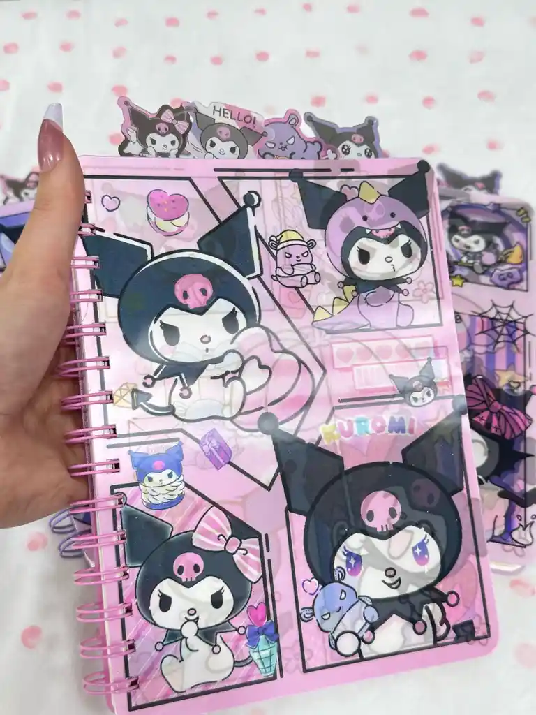 Cuaderno Cinco Materias Kuromi Sombrilla