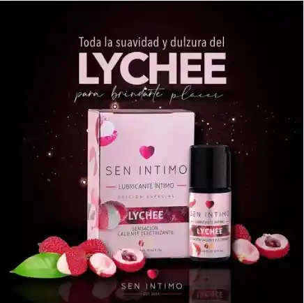 Lubricante Lychee Electrizante Caliente 30ml Sen Intimo