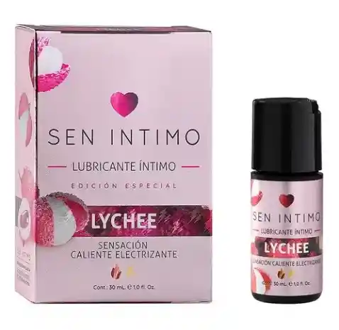 Lubricante Lychee Electrizante Caliente 30ml Sen Intimo