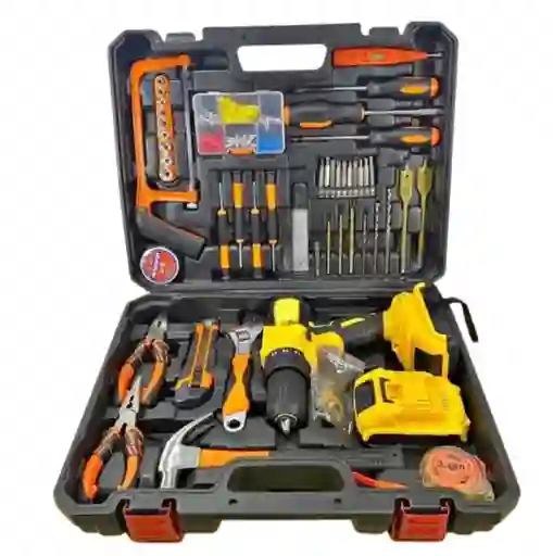 Taladro Inalambrico 36v Con Herramientas 2 Baterías Recargables