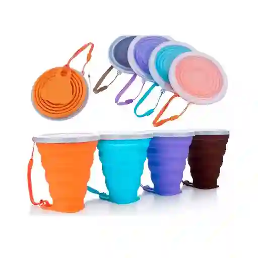 Vaso Plegable De Silicona Grande