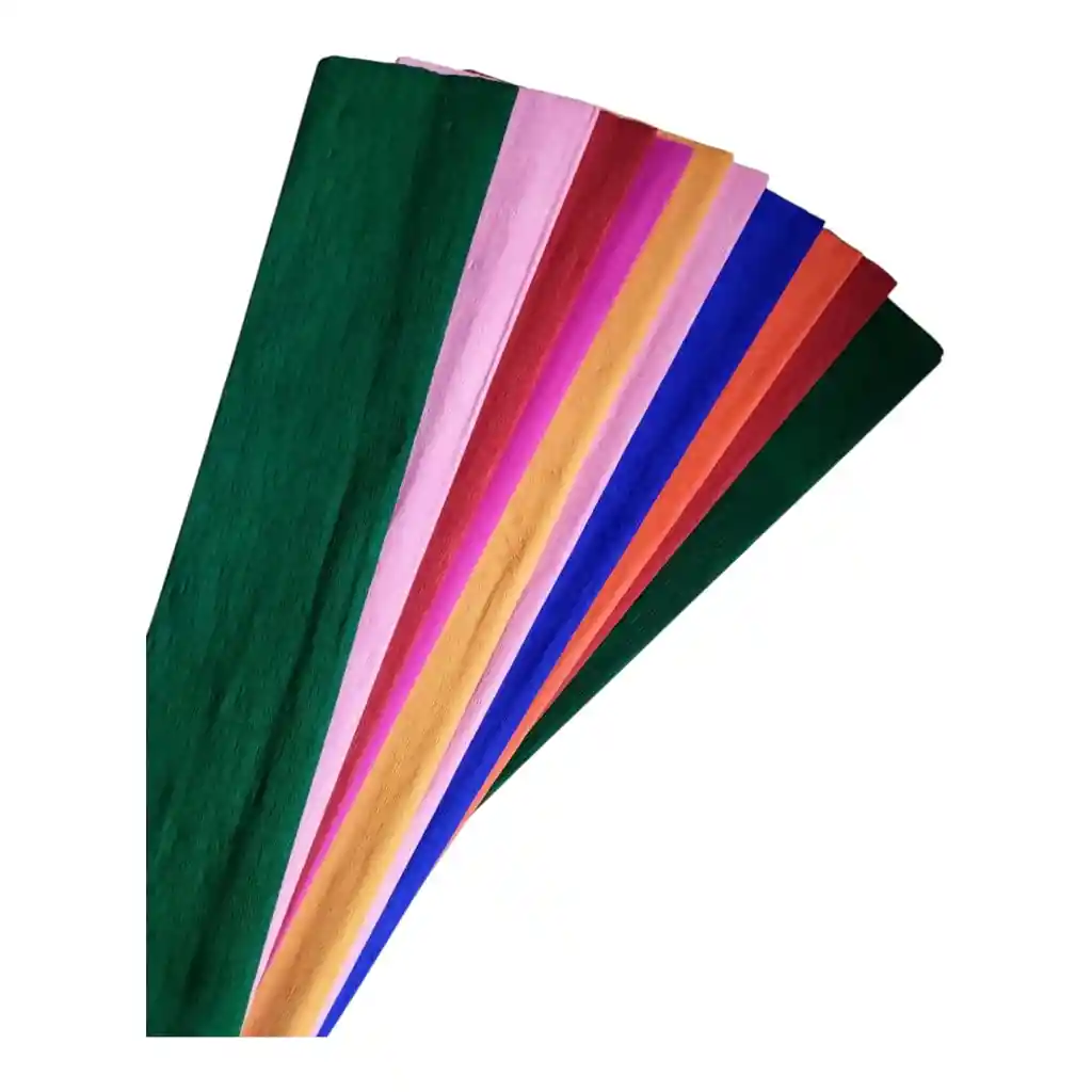 Papel Crepe Pliego *10 Colores Surtidos